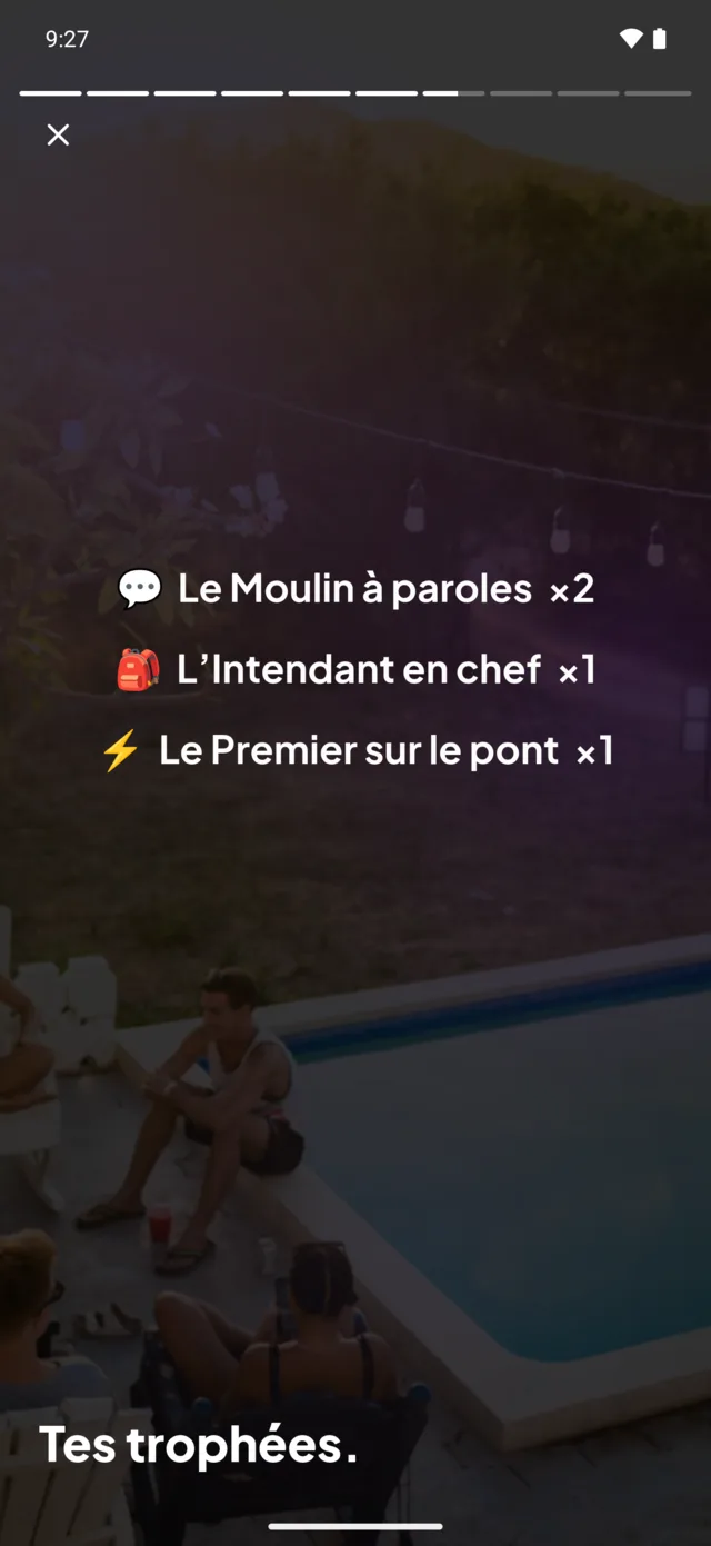 La rétrospective de l’année : la liste des trophées gagnés et leur nombre.